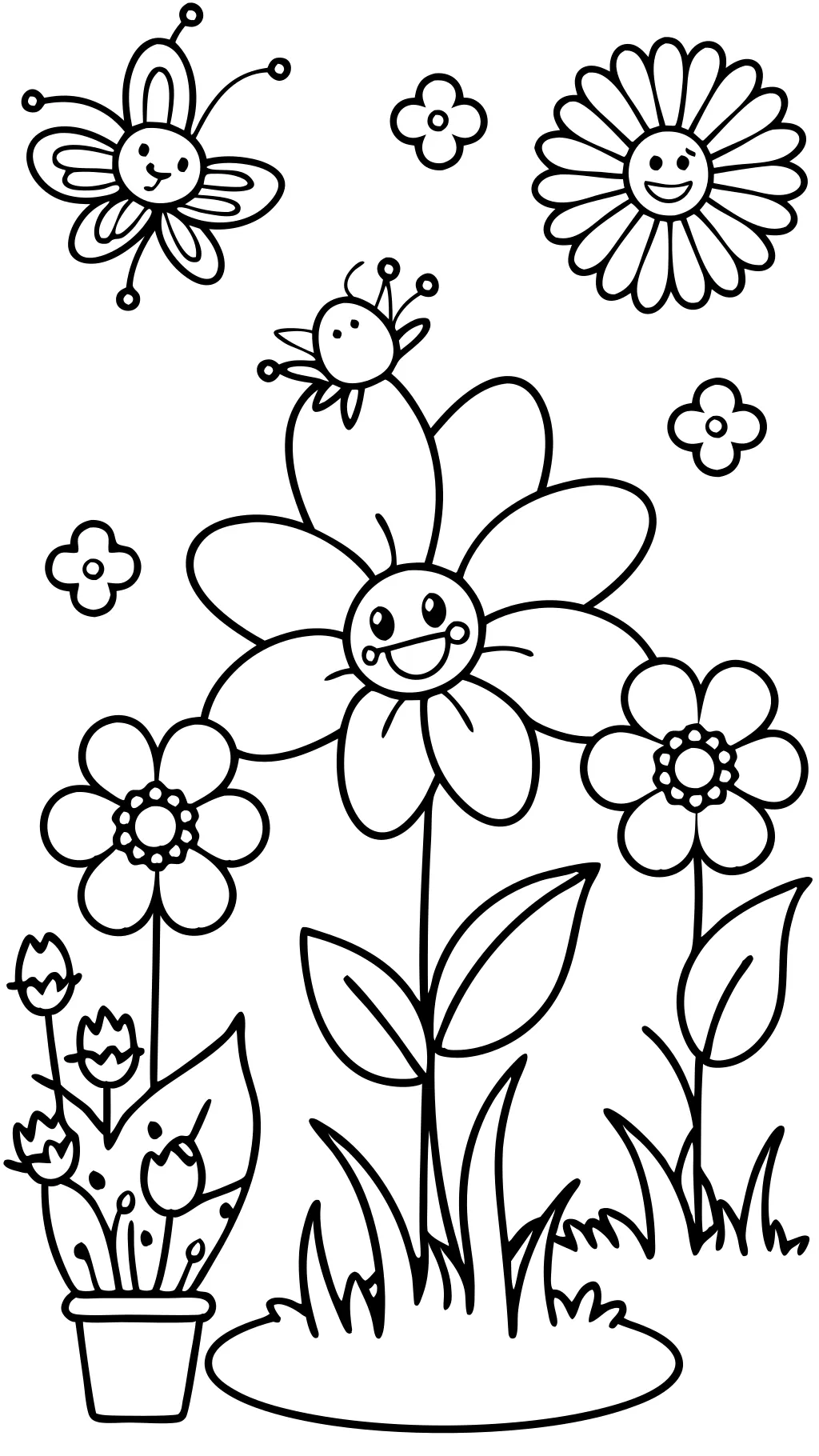 spring coloring pages pdf